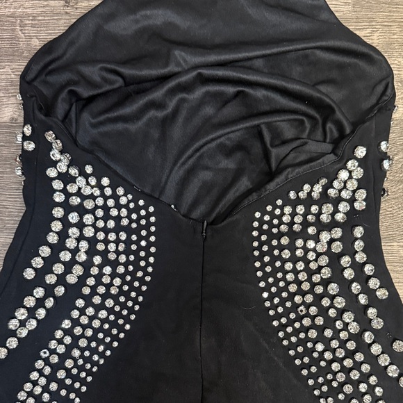 Elegant Black Studded Dress - Picture 7 of 9